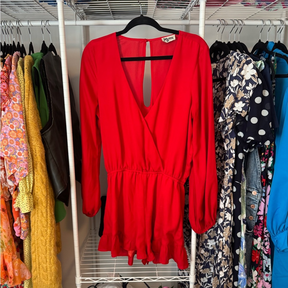 Show Me Your MuMu Rocky Romper Red